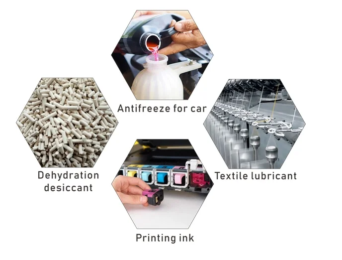 Aplica&ccedil;&atilde;o de dietileno glicol