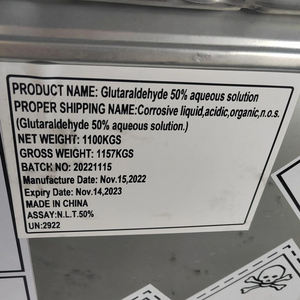 Bactericida industrial para campos petrolíferos, cilindro de ferro 230 kg/cilindro Glutaraldeído CAS 111-30-8