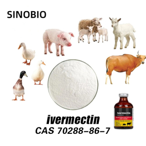 Antiparasitário de alta qualidade de fábrica 99% de ivermectina em pó CAS 70288-86-7 Ivermectina