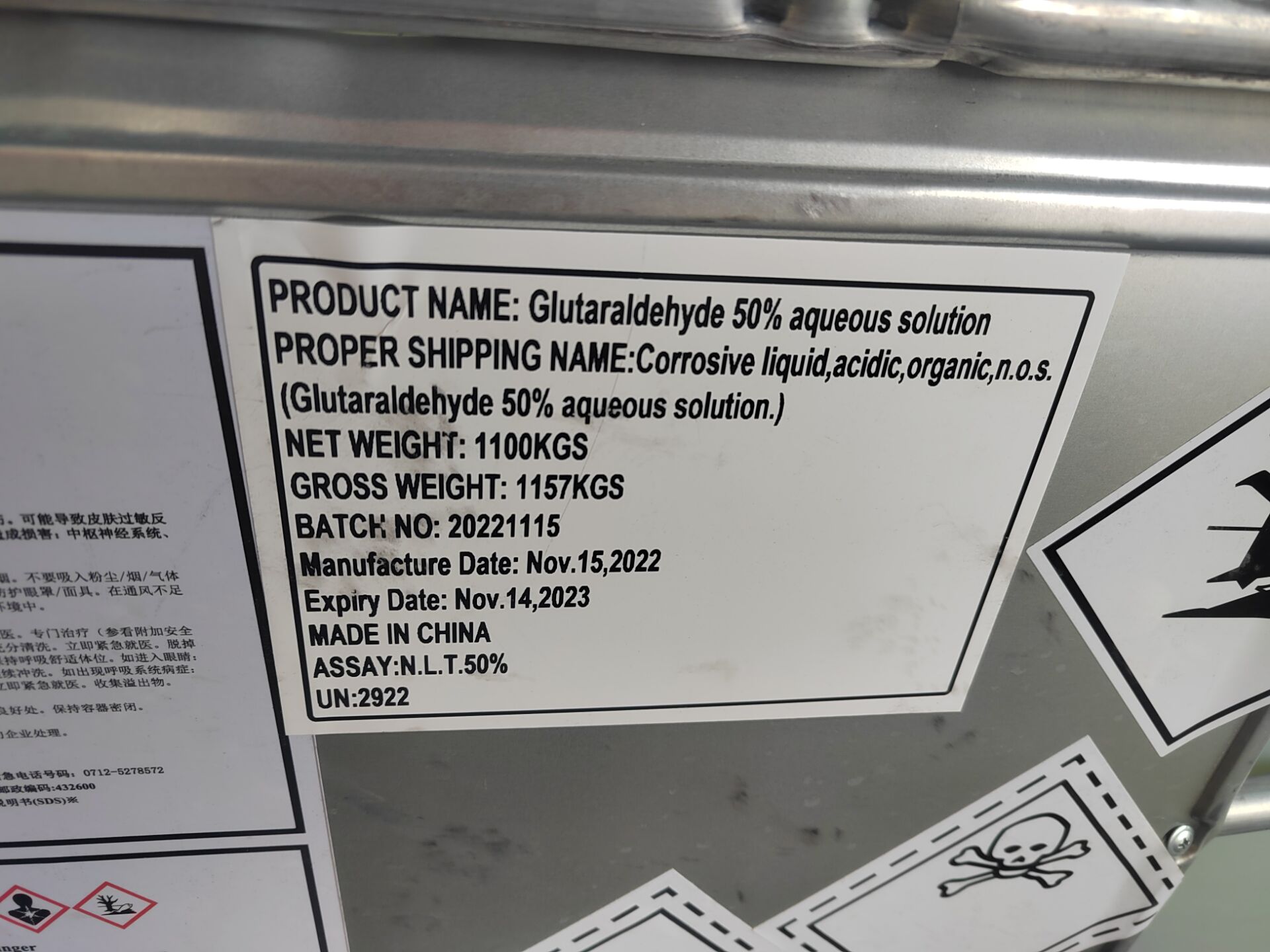 O que &eacute; glutaralde&iacute;do usado para